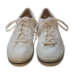 Reebok White Sneakers With Union Jack Logo Size 8.5